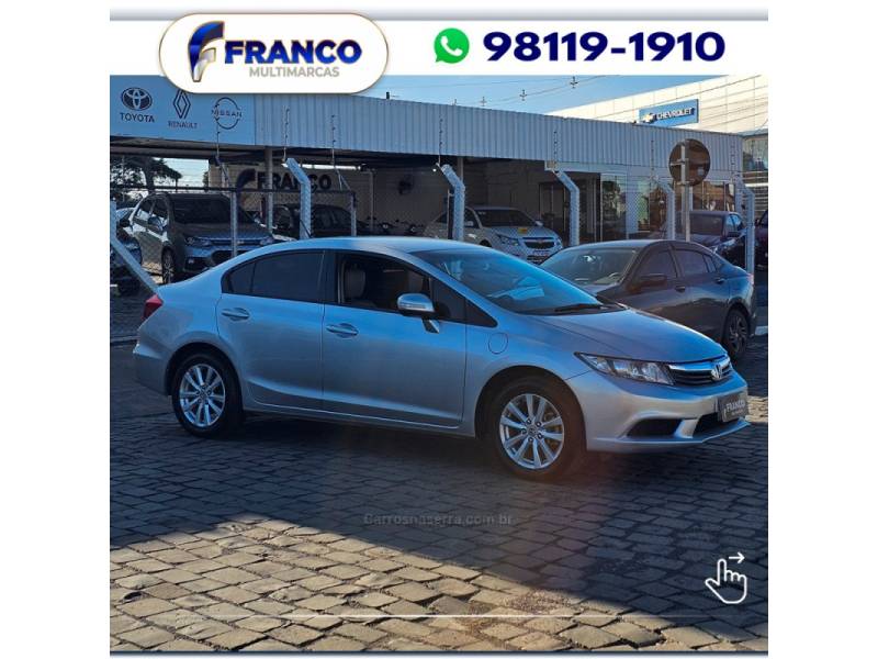 HONDA - CIVIC - 2012/2012 - Prata - Sob Consulta