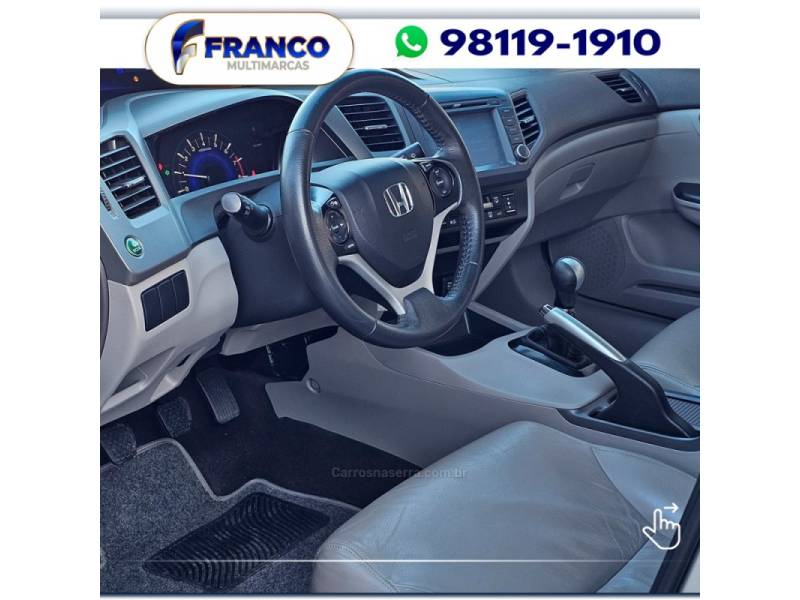 HONDA - CIVIC - 2012/2012 - Prata - Sob Consulta
