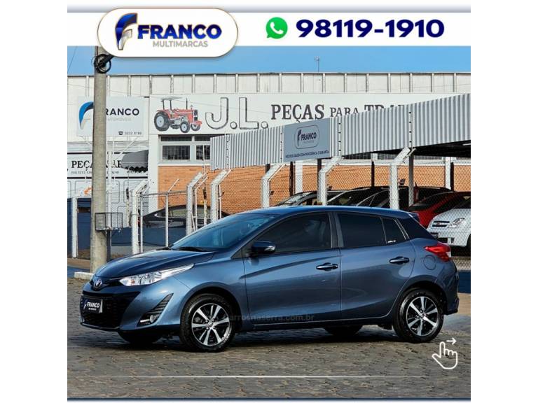 TOYOTA - YARIS - 2019/2019 - Azul - Sob Consulta